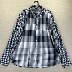 Vineyard Vines Shirt Mens XL Blue Gingham Plaid On The Go OTG Performance